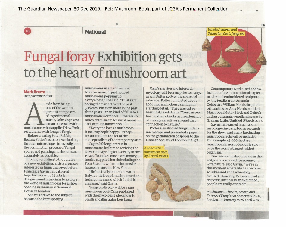 Mushroom Book on Exhibit at Somerset House, London, UK